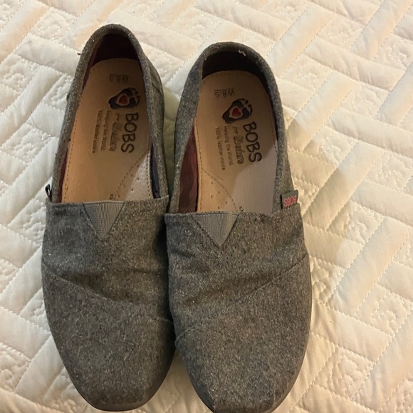 BOBS from Skechers Shoes - Bobs Skechers Grey Flannel 8.5W